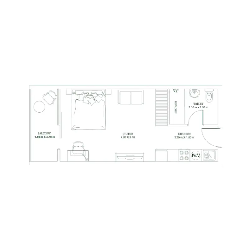 Studio floor plan