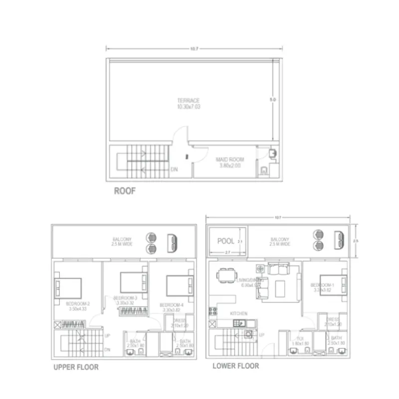4 bedroom floor plan