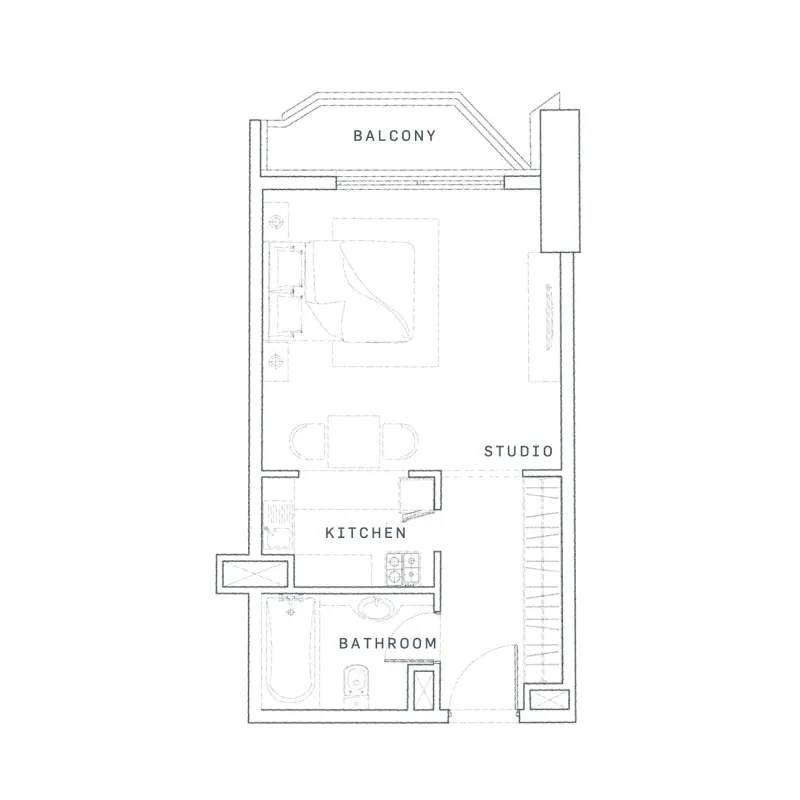 Studio floor plan
