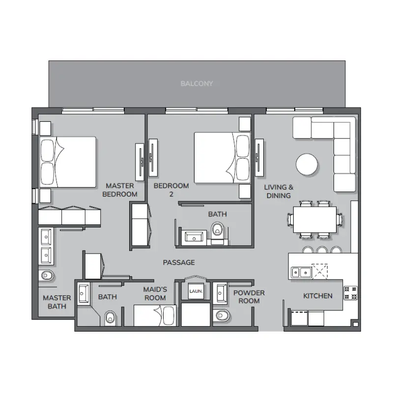 2 bedroom