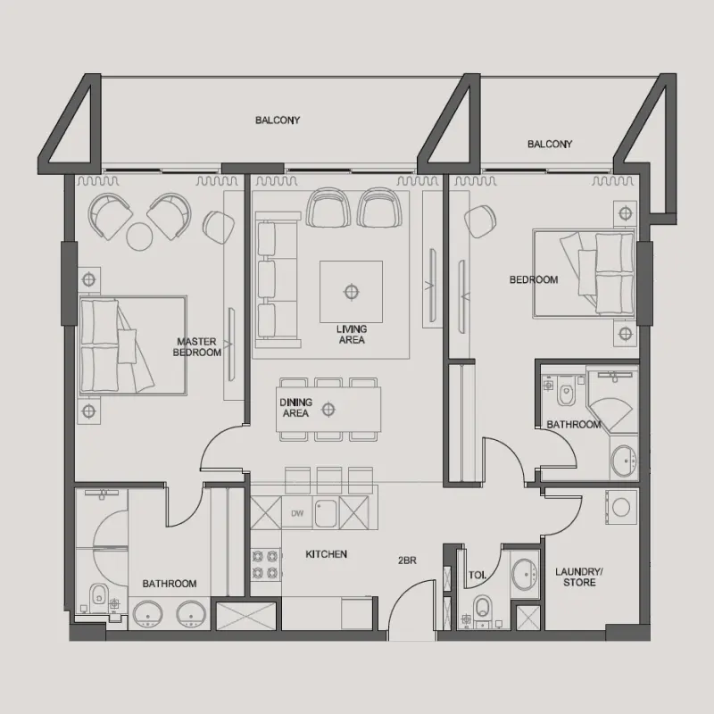 2 bedroom