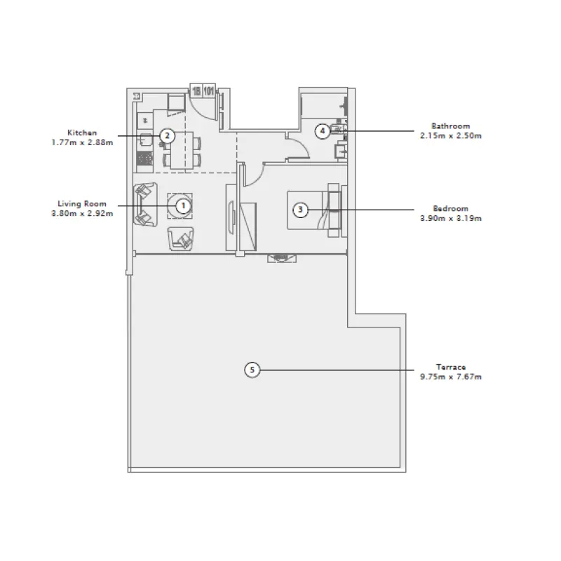 1 bedroom