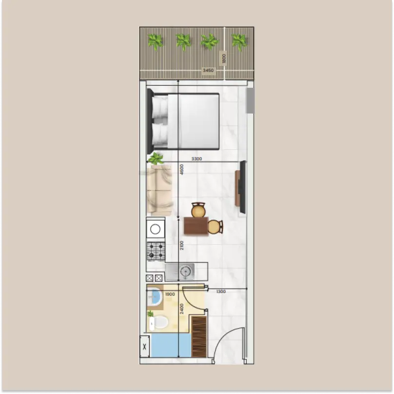 Studio floor plan