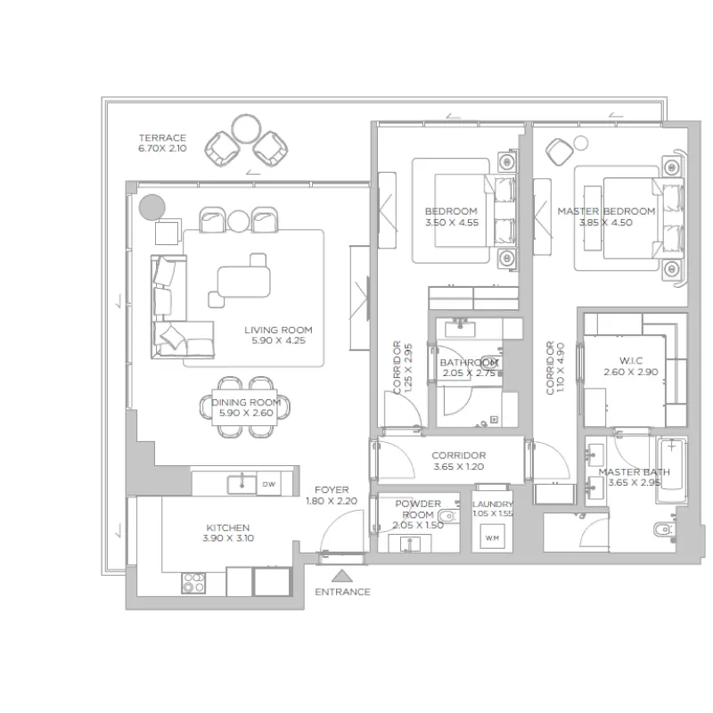 2 bedroom