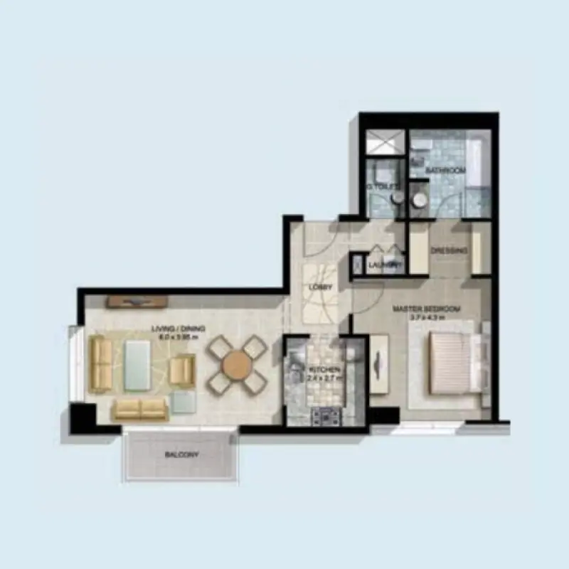 1 bedroom