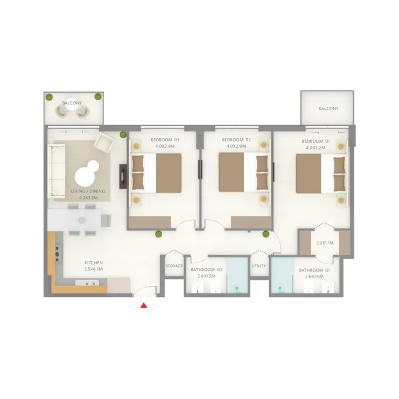 3 bedroom