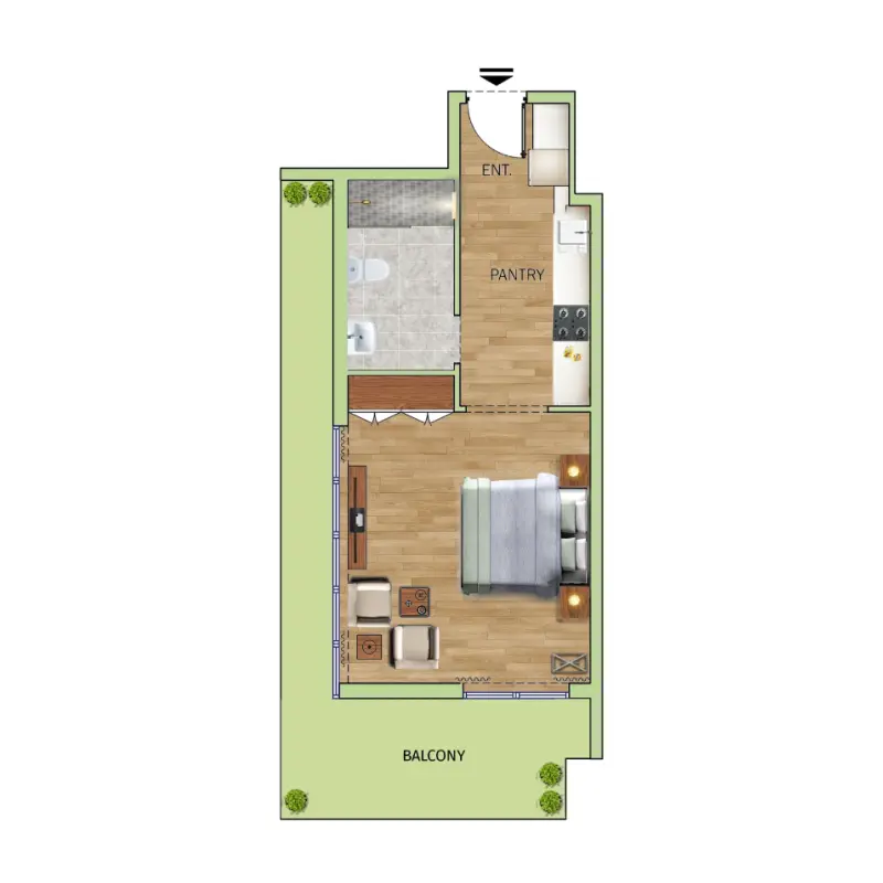Studio floor plan