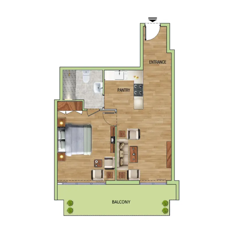 1 bedroom