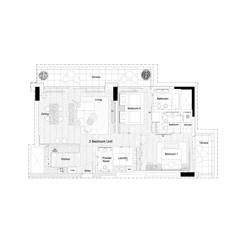 2 bedroom