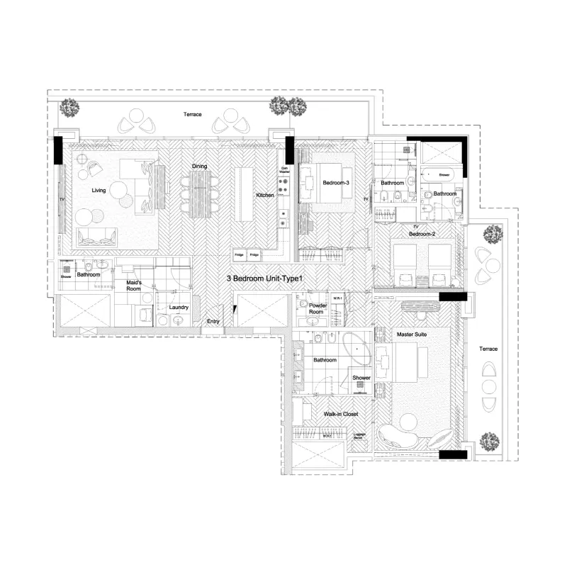 3 bedroom