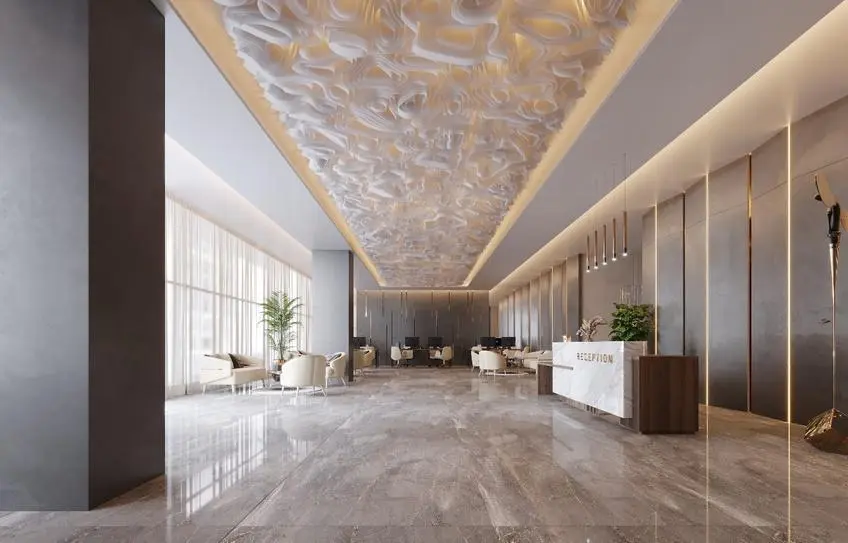 Violet Tower in Jumeirah Village Circle (JVC) by Dubai Investments Real Estate - Lobby Image 2