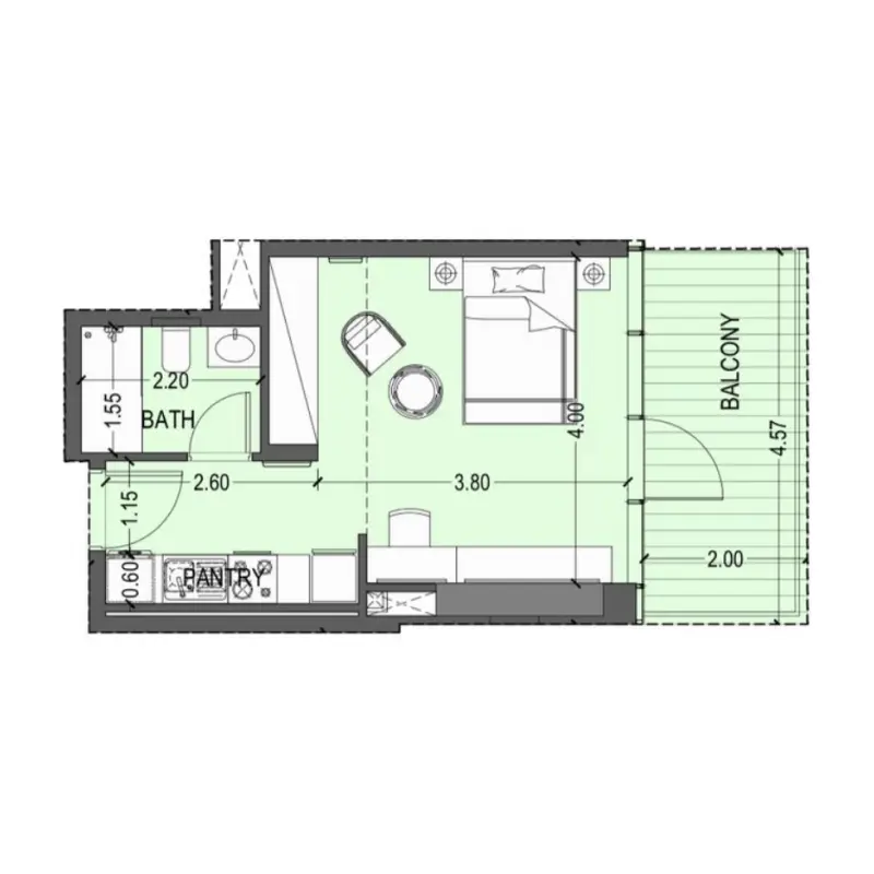 Studio floor plan
