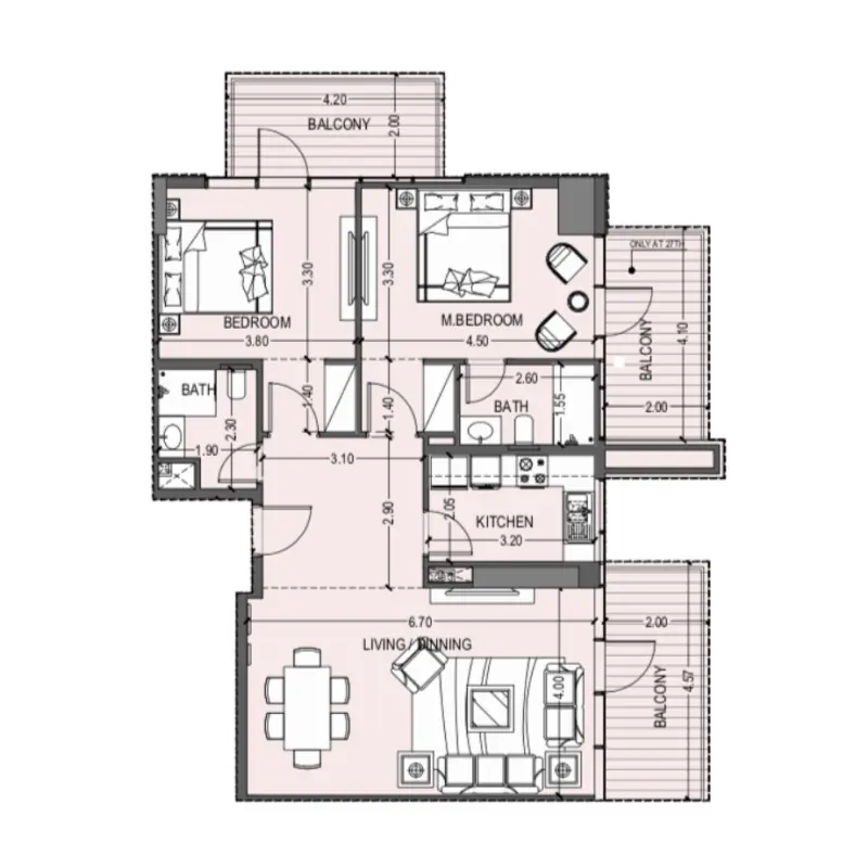 2 bedroom