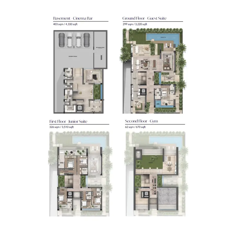 6 bedroom floor plan