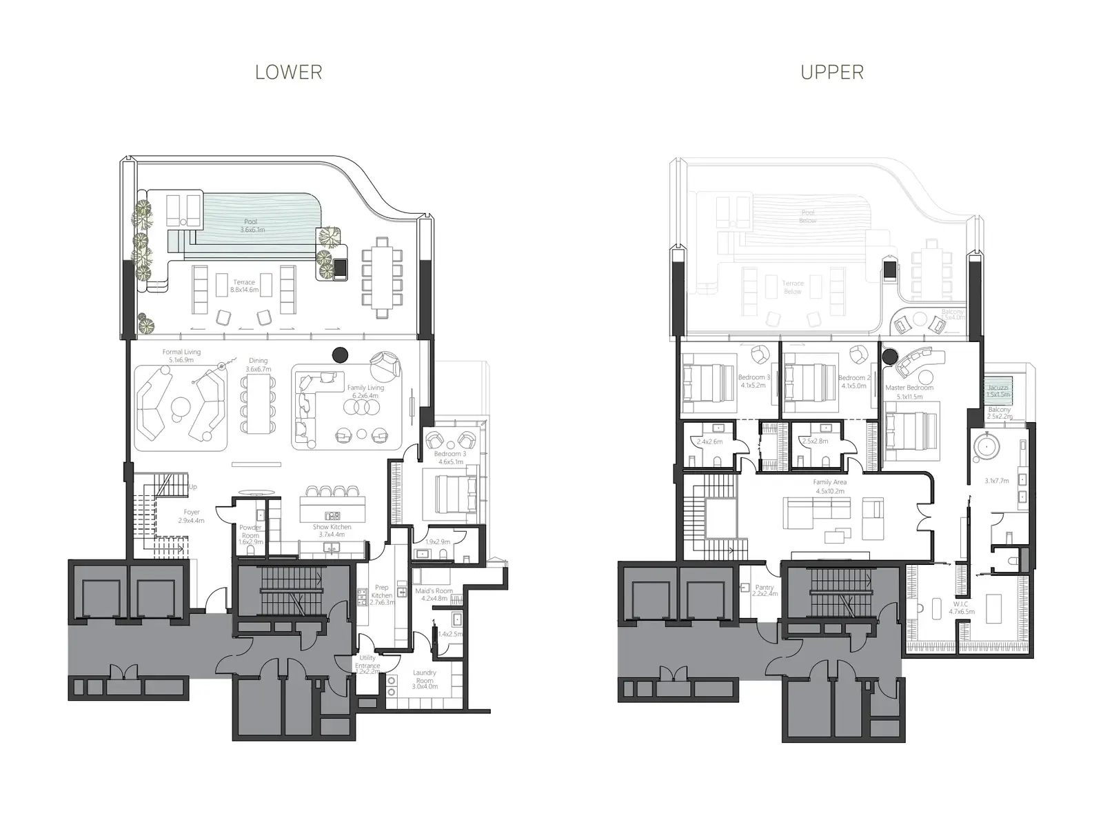 4 Bedrooms duplex - The Alba Residences by Omniyat