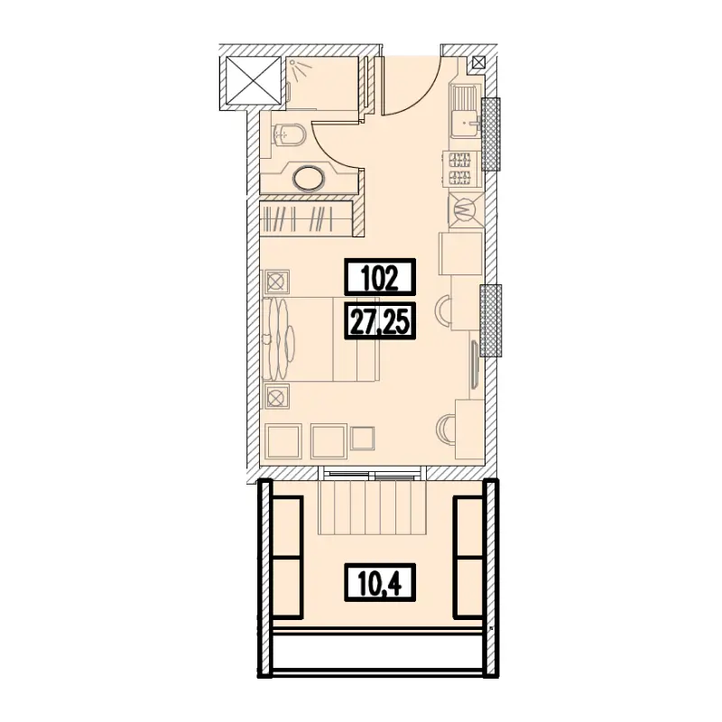 Studio floor plan