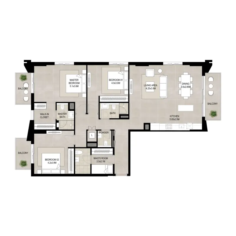 3 bedroom