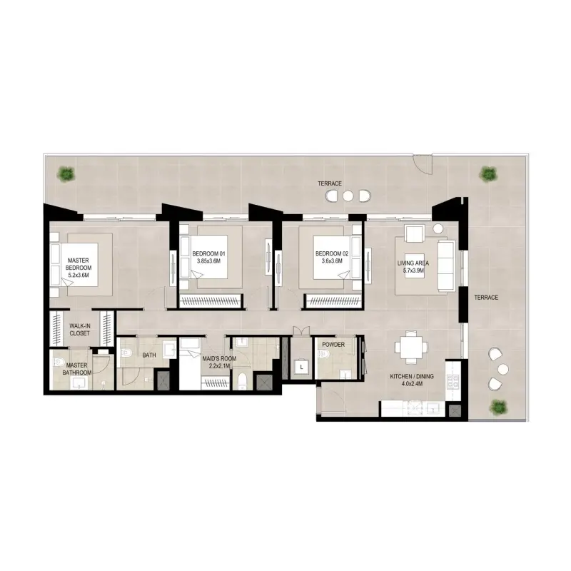3 bedroom