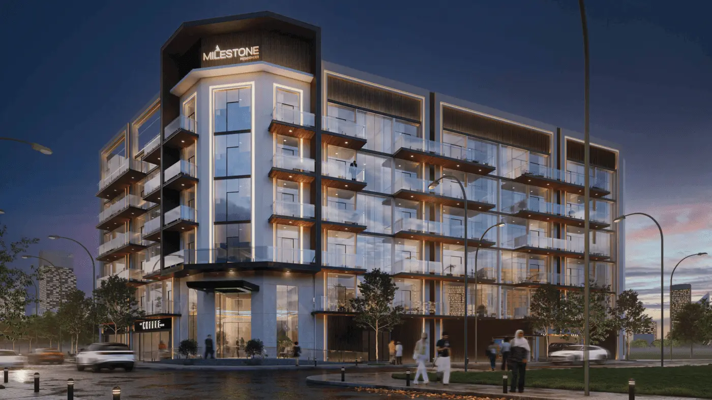 Milestone Residences in Jumeirah Village Triangle by Axiom Prime Real Estate - Exterior Image 2