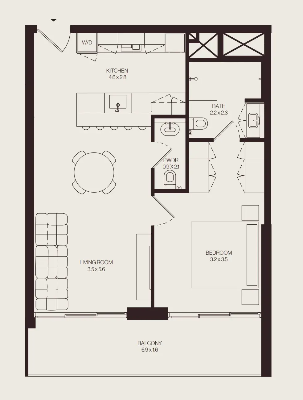 1 Bedroom apartments - The Weave – Al Ghurair