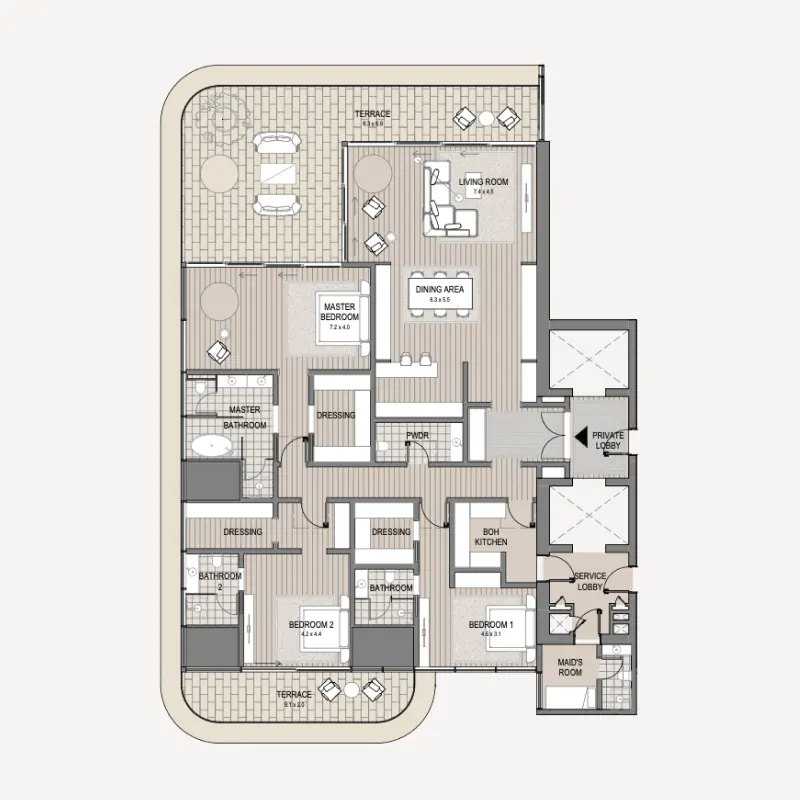 3 bedroom