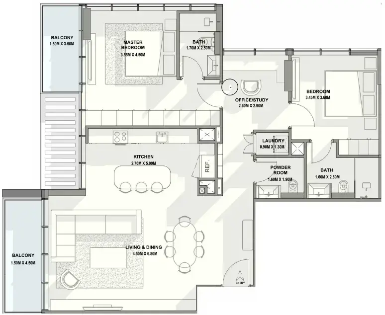 2 Bedrooms apartments - Allegro Residences