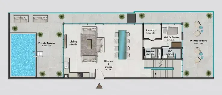 3 Bedrooms apartments - Sky Hills Residence 2