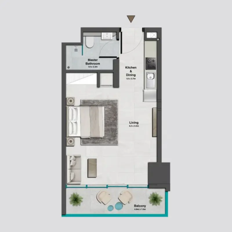 Studio floor plan
