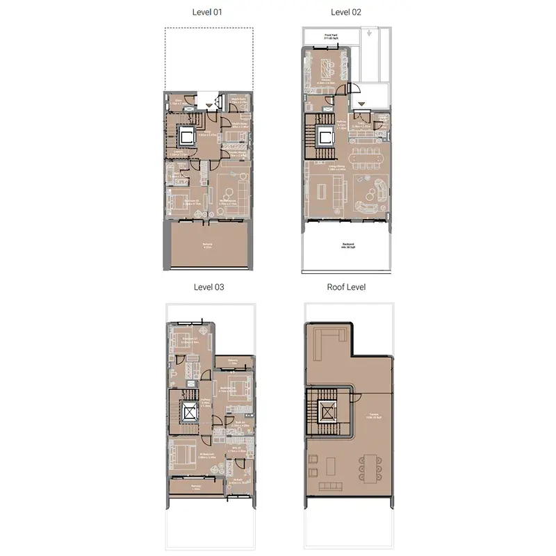 4 Bedrooms townhouse - Takaya