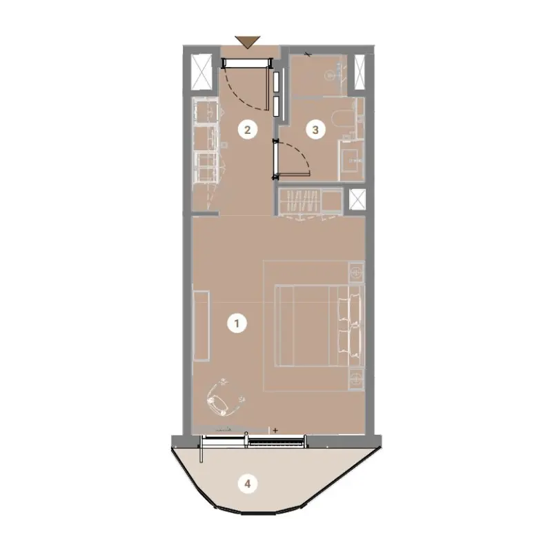 Studio floor plan