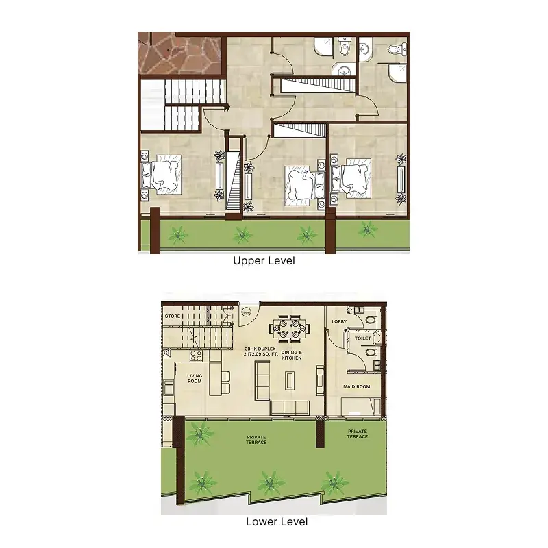 3 Bedrooms duplex - Gateway by Premier Choice