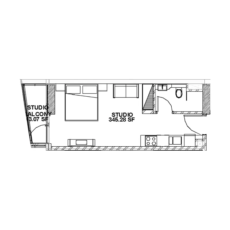 Studio floor plan