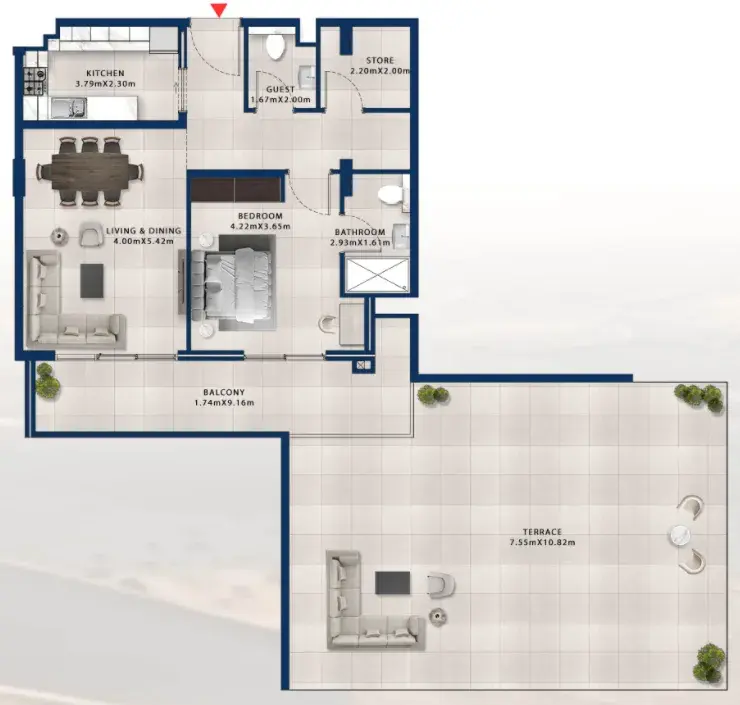 1 Bedroom apartments - Asayel Apartments at MJL