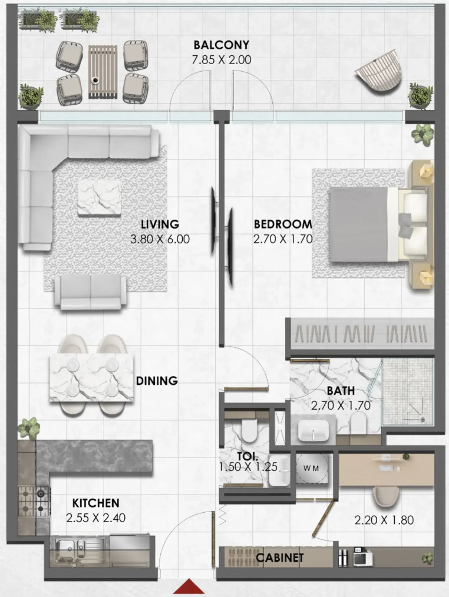 1 Bedroom apartments - Waref Residences