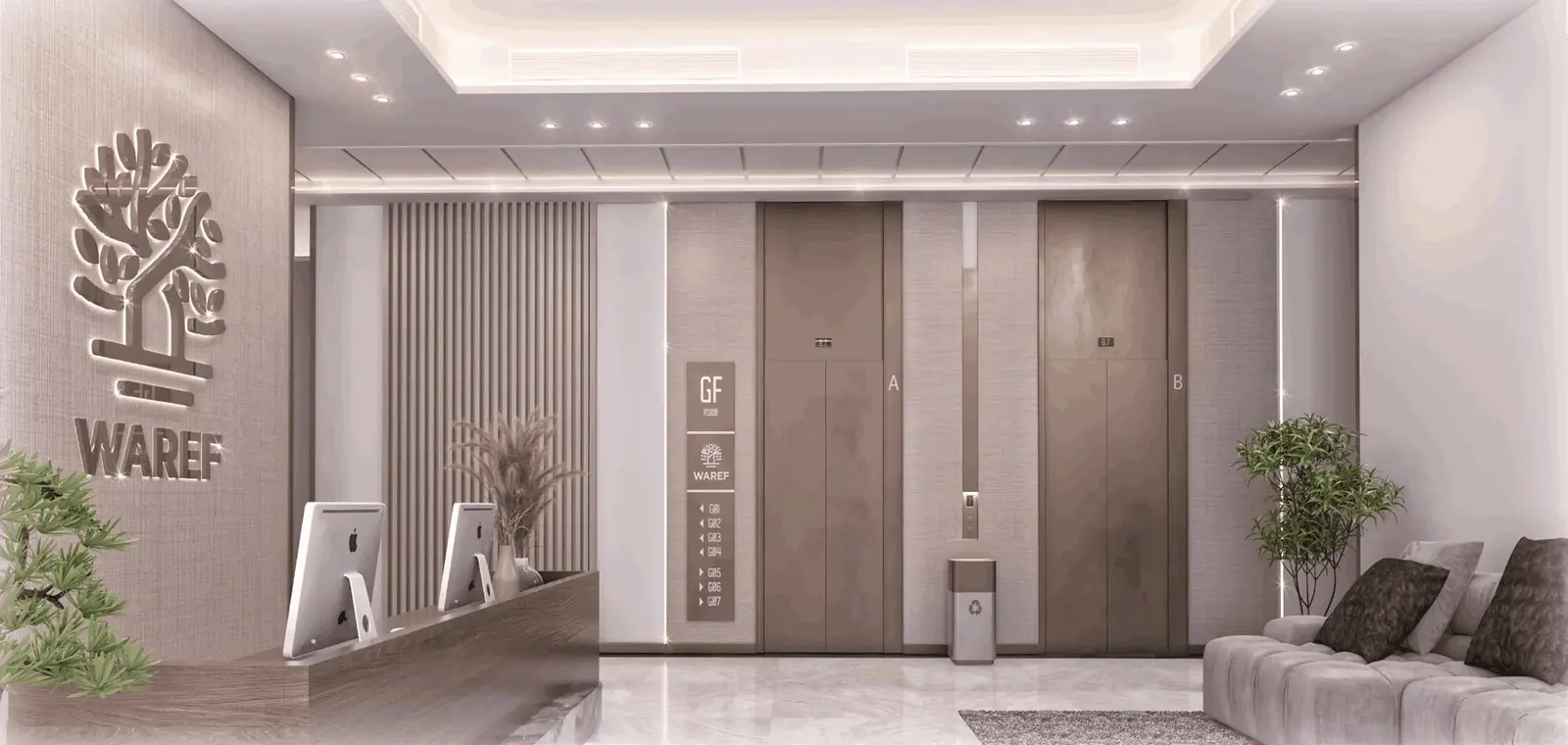 Waref Residences in Jumeirah Village Circle (JVC) by SIDO Development - Lobby Image 2
