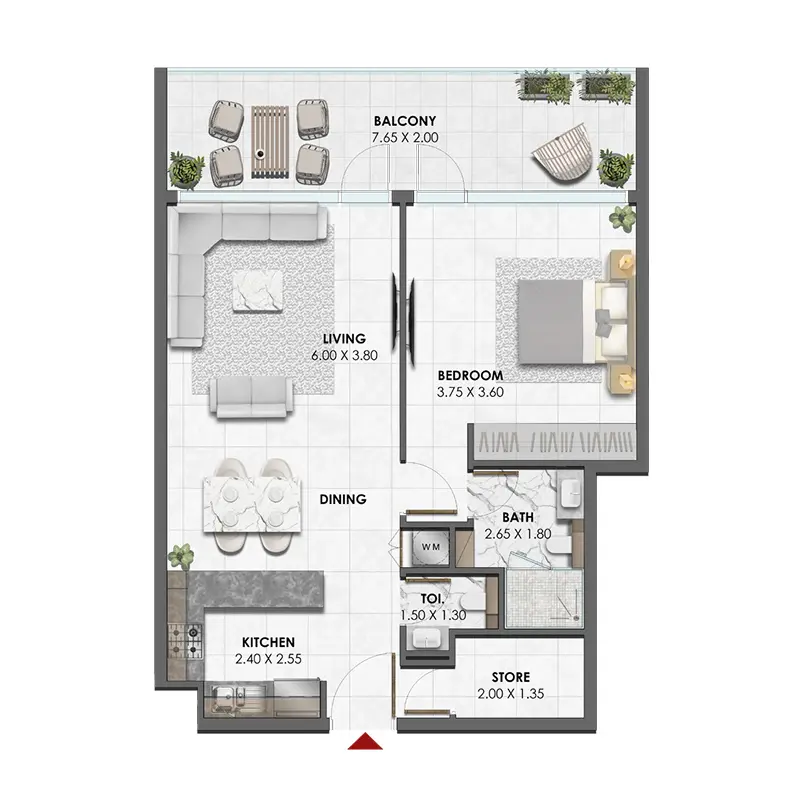1 bedroom Apartments -  Waref Residences