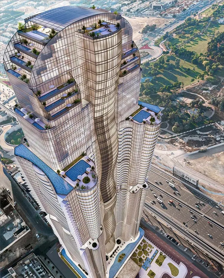 Al Habtoor Tower in Al Habtoor City by Al Habtoor Group - Exterior Image 2