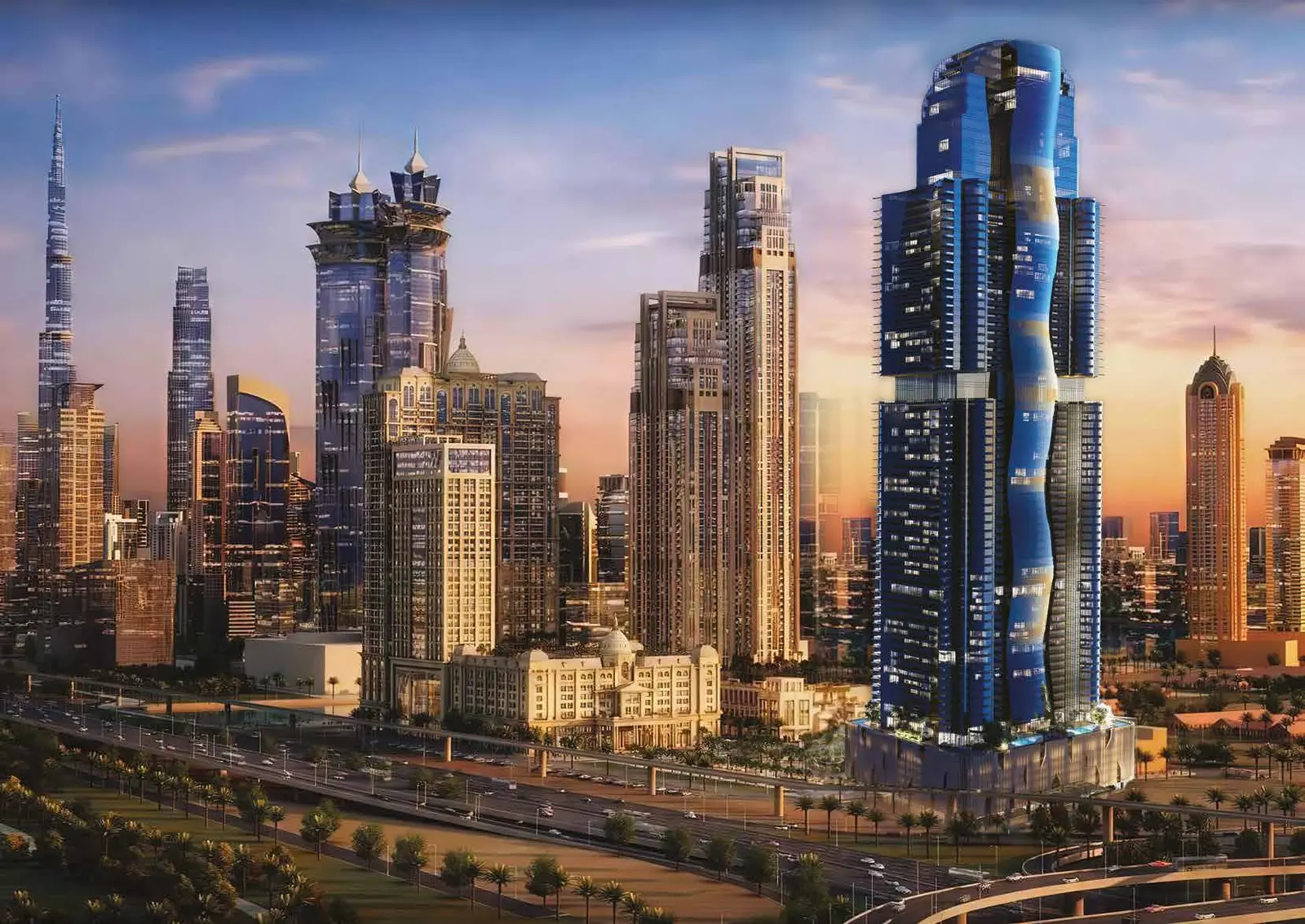 Al Habtoor Tower in Al Habtoor City by Al Habtoor Group - Exterior Image 4