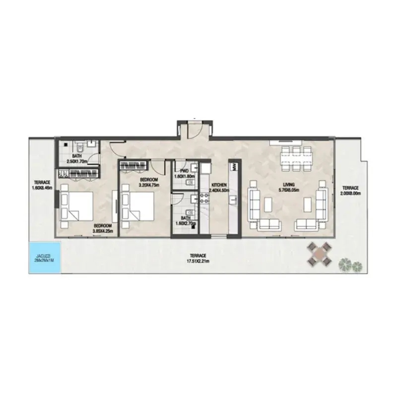 2 Bedrooms apartments - Trinity