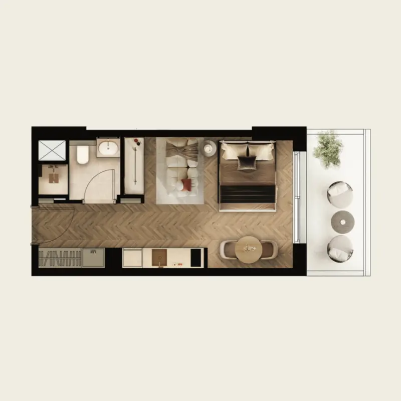 Studio floor plan