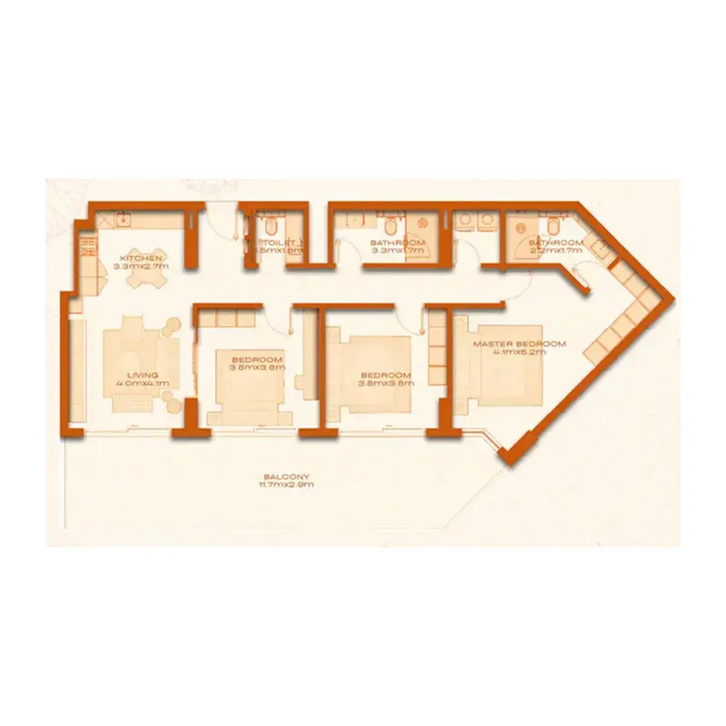 3 Bedrooms apartments - Avenew 888 - Modo