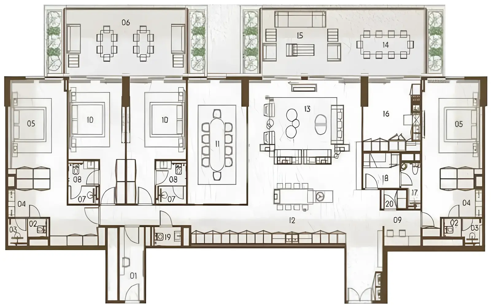 4 Bedrooms apartments - Keturah Reserve