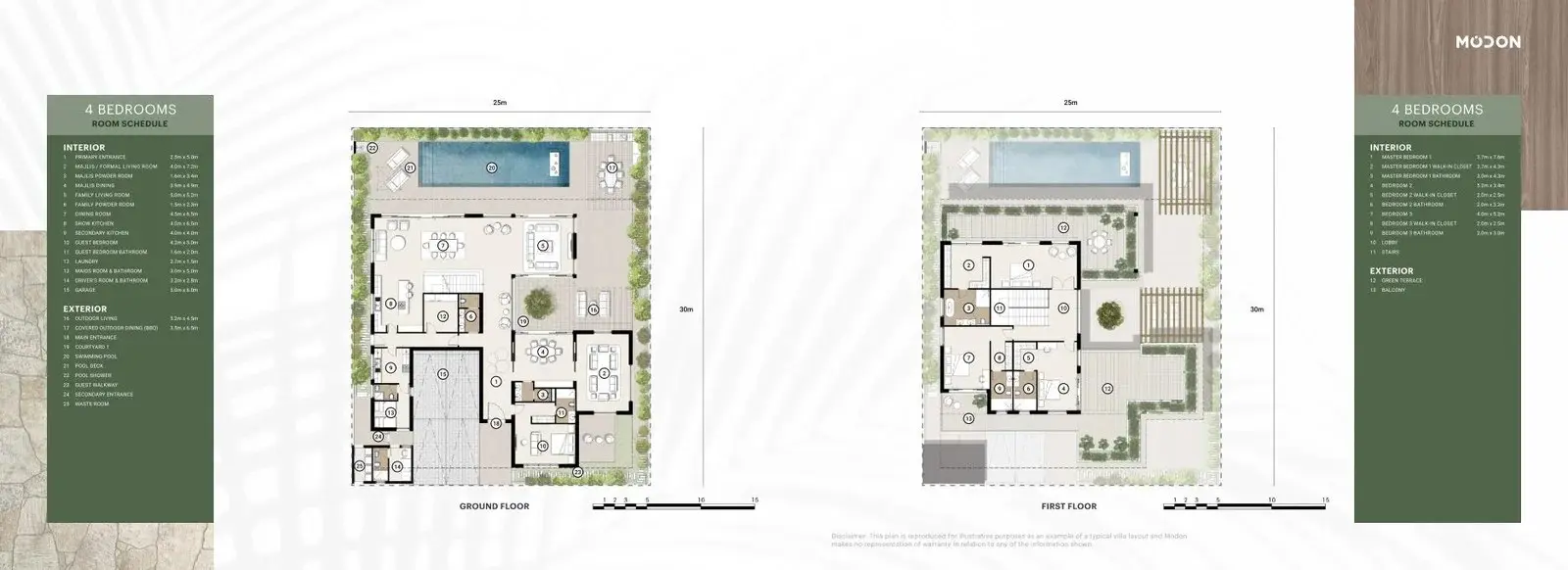 4 Bedrooms floor plan