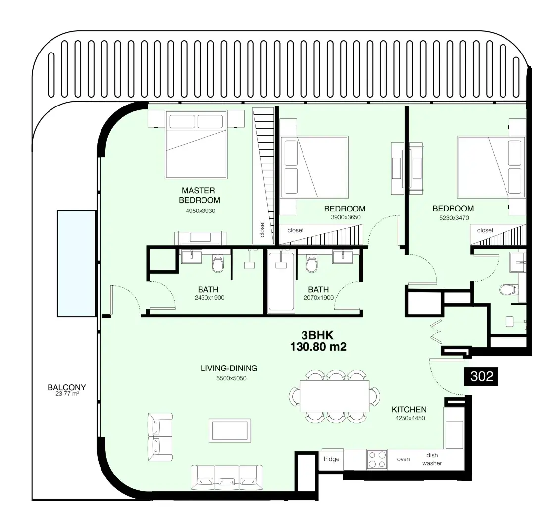 3 Bedrooms apartments - Villa Del Gavi