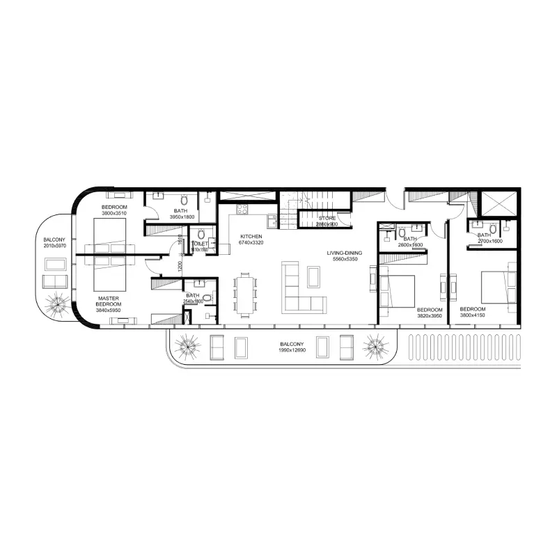 4 bedroom Apartments -  Villa Del Gavi