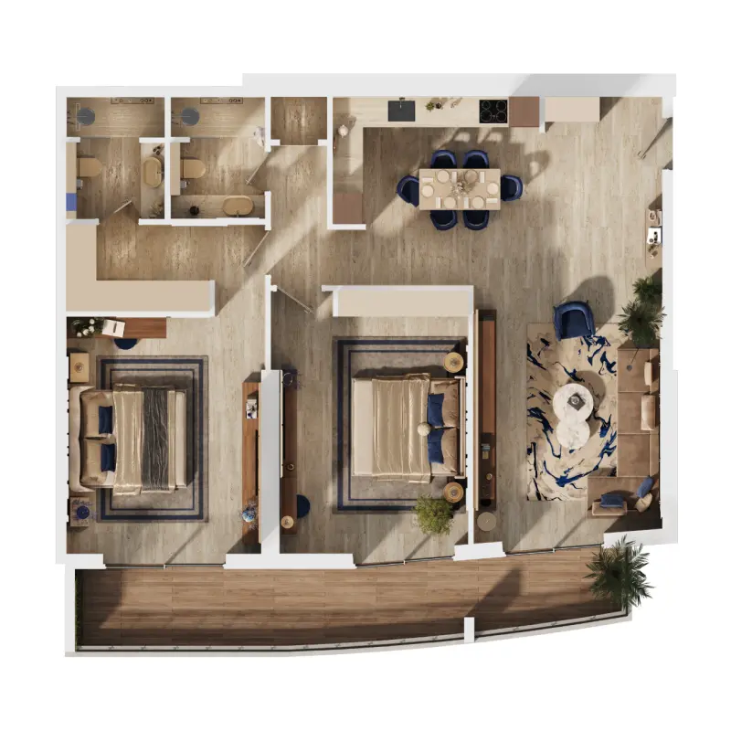 2 bedroom