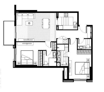 2 Bedrooms apartments - FH Residency