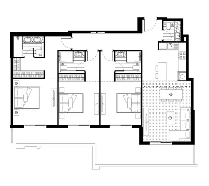 3 Bedrooms apartments - FH Residency