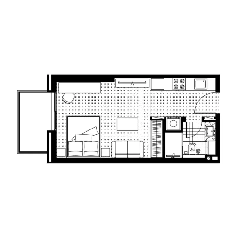 Studio floor plan