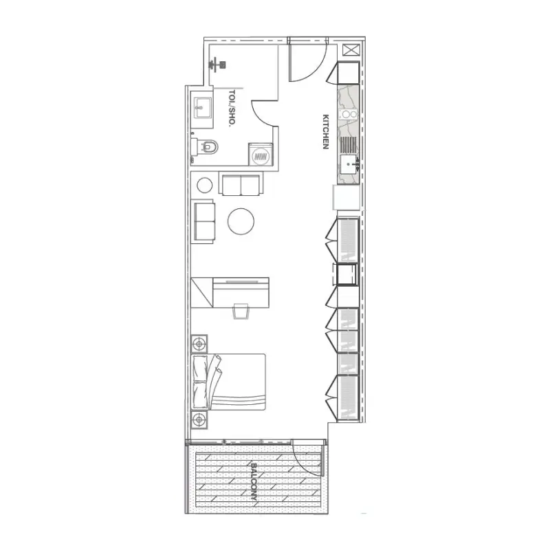 Studio floor plan
